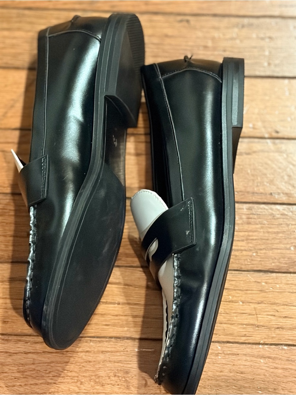 Zara Womens black and white loafers size 9 NWT - Picture 5 of 12